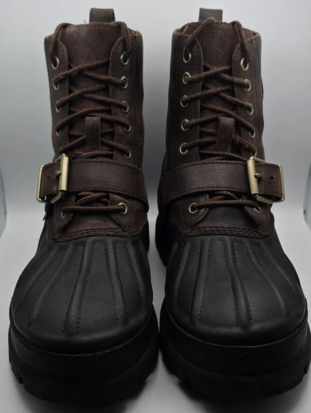 Polo Ralph Lauren Oslo High BT WP Brown/Black Waterproof Boots  Men’s Size 8D